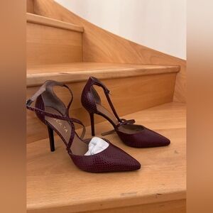 Escada Deep Burgundy Heels